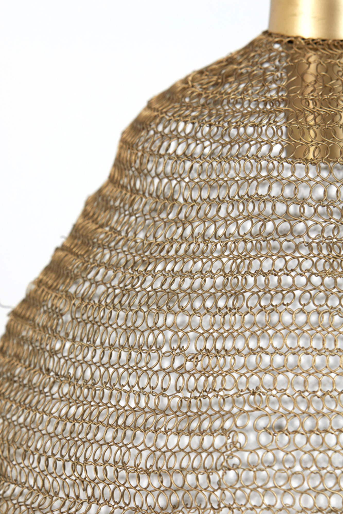 Suspension dorée avec design tressé Light & Living Nina – Image 7