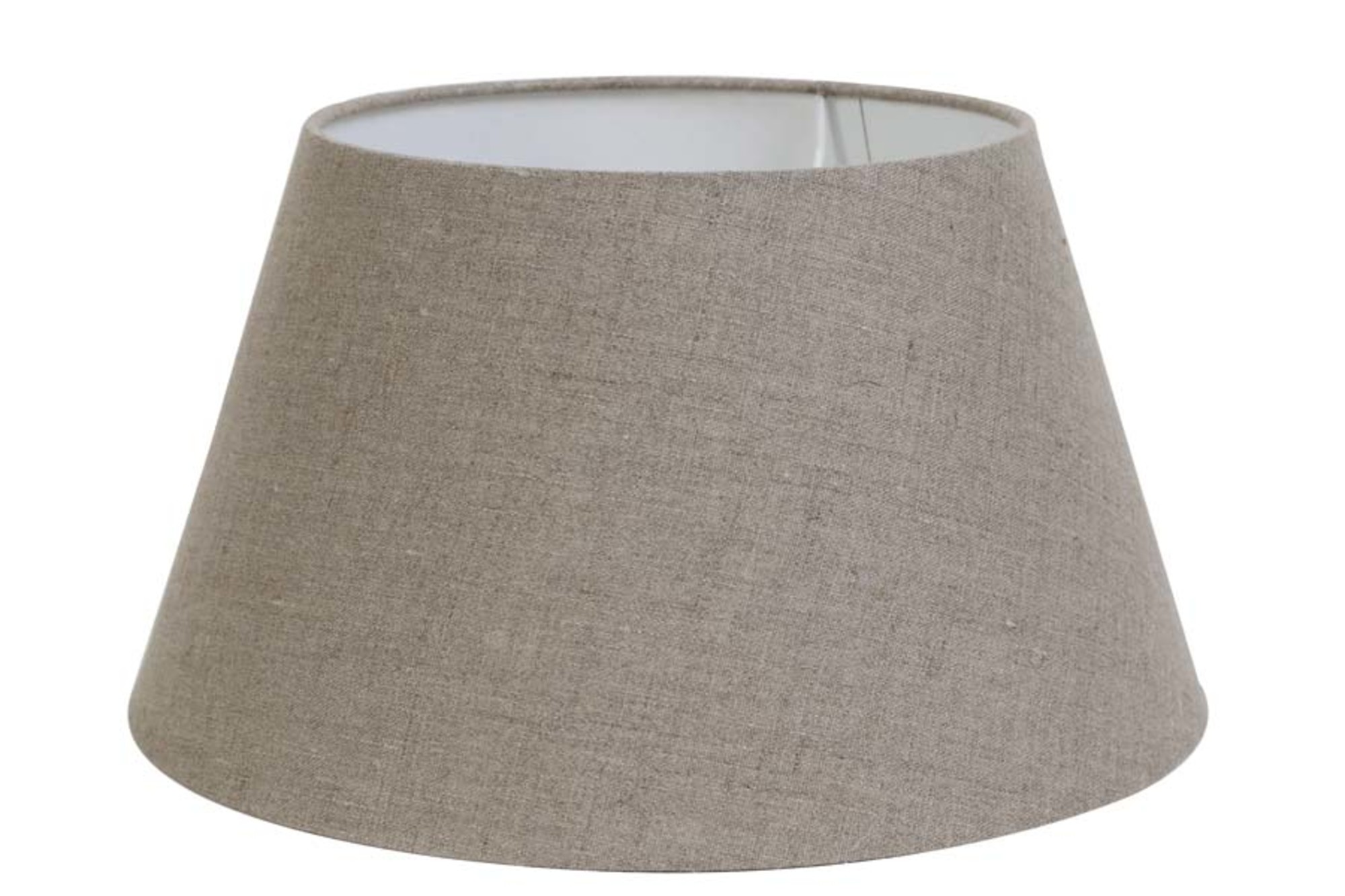 Abat-jour en tissu beige neutre Light & Living Dark Linen – Image 2