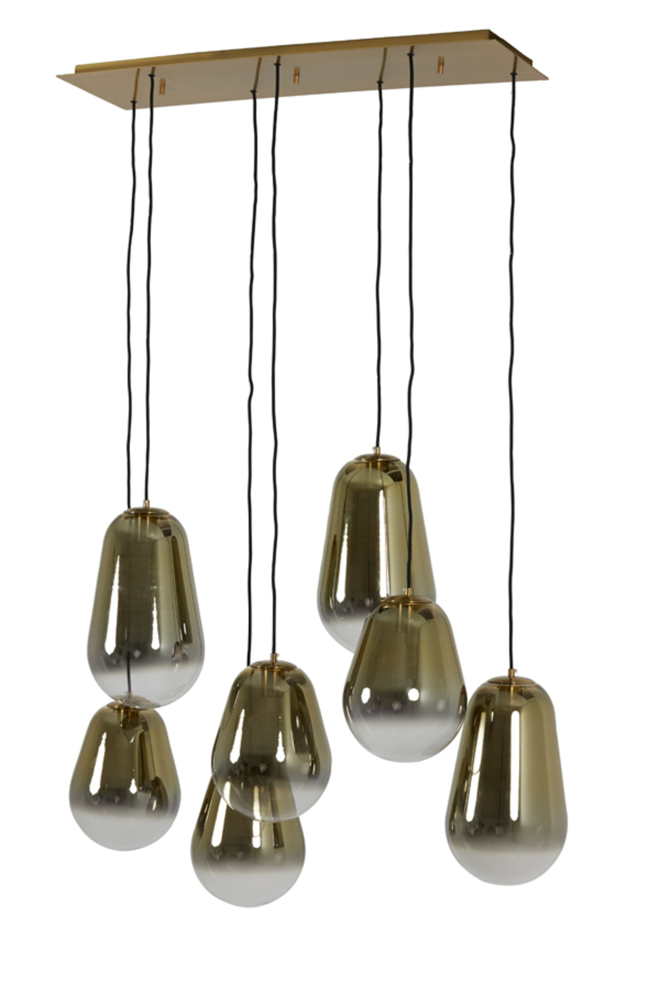 Suspension avec multiples petits abat-jours en verre Light & Living Maeve – Image 3