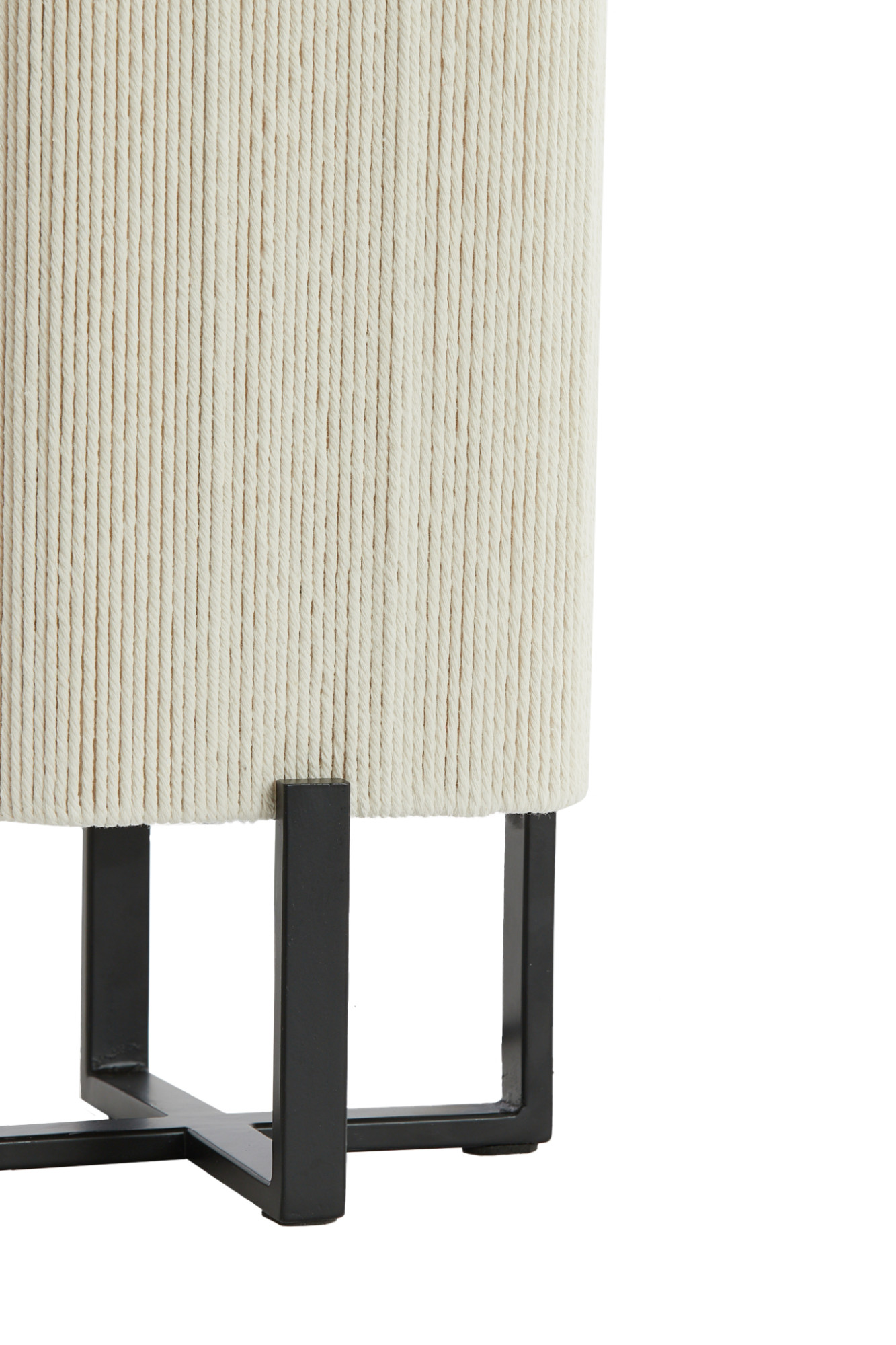 Petite lampe avec abat-jour rectangulaire beige Light & Living Wyn – Image 5