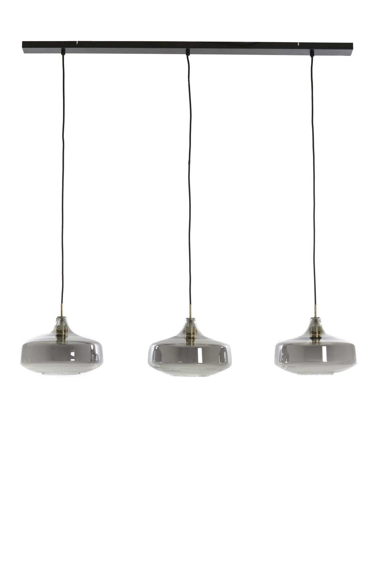 Suspension trio en verre gris Light & Living Solna – Image 2
