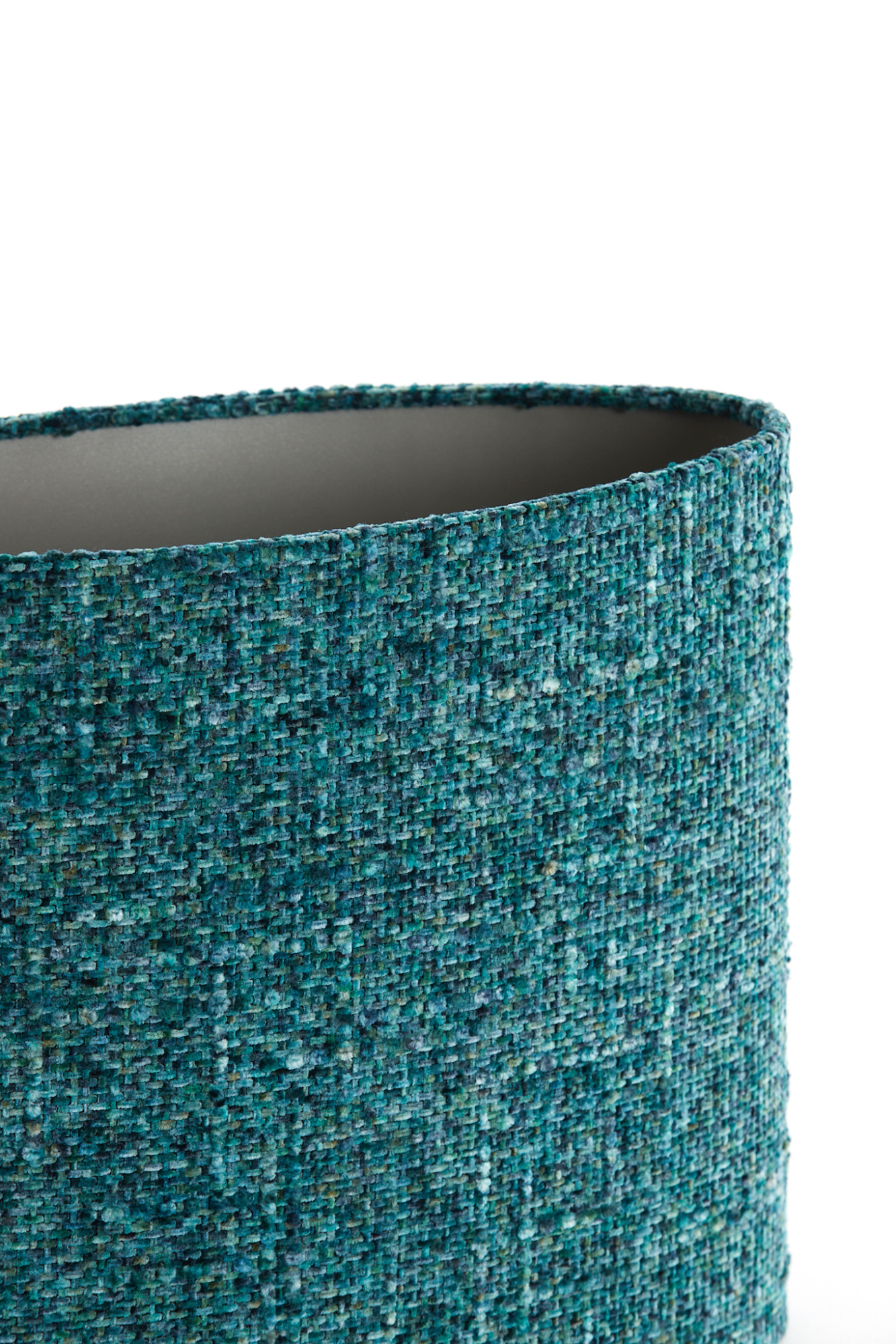 Abat-jour cylindrique en tissu turquoise Light & Living Osire – Image 6