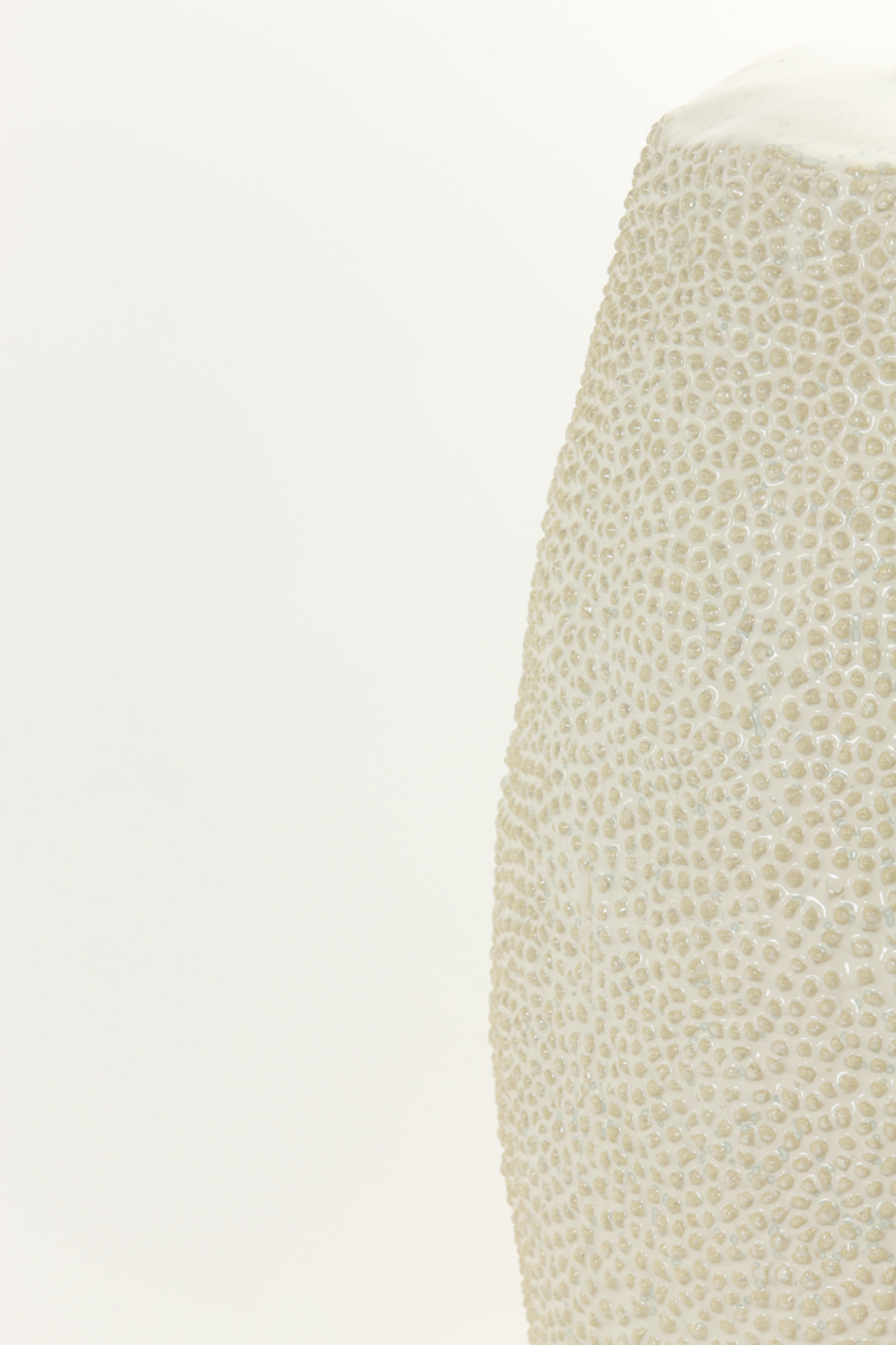 Socle de lampe de table avec texture blanche Light & Living Kyara – Image 4