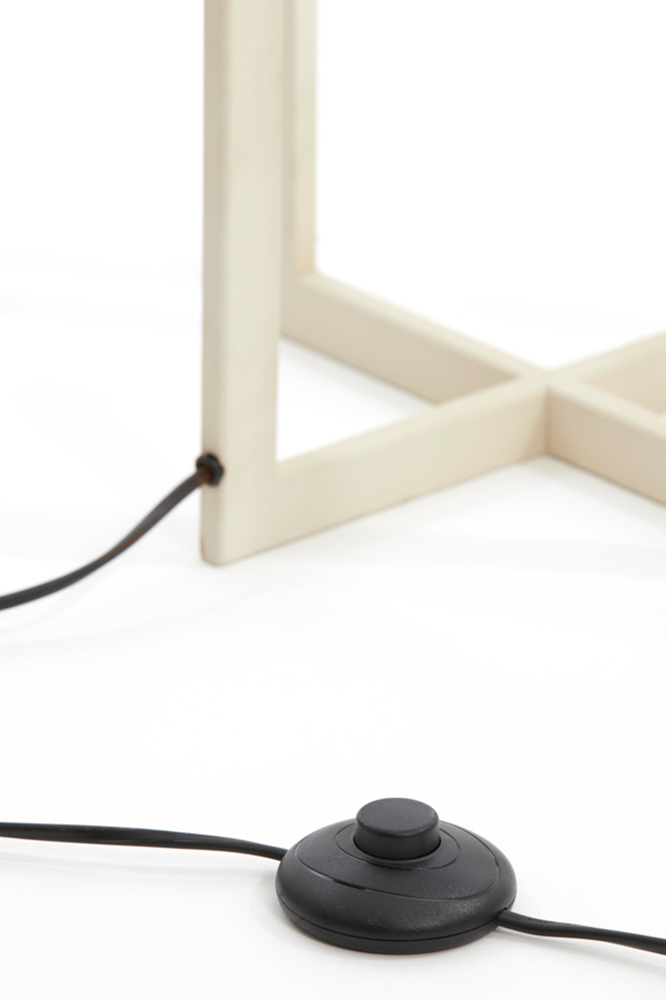 Socle de lampe longue carrée blanche Light & Living Mace – Image 3