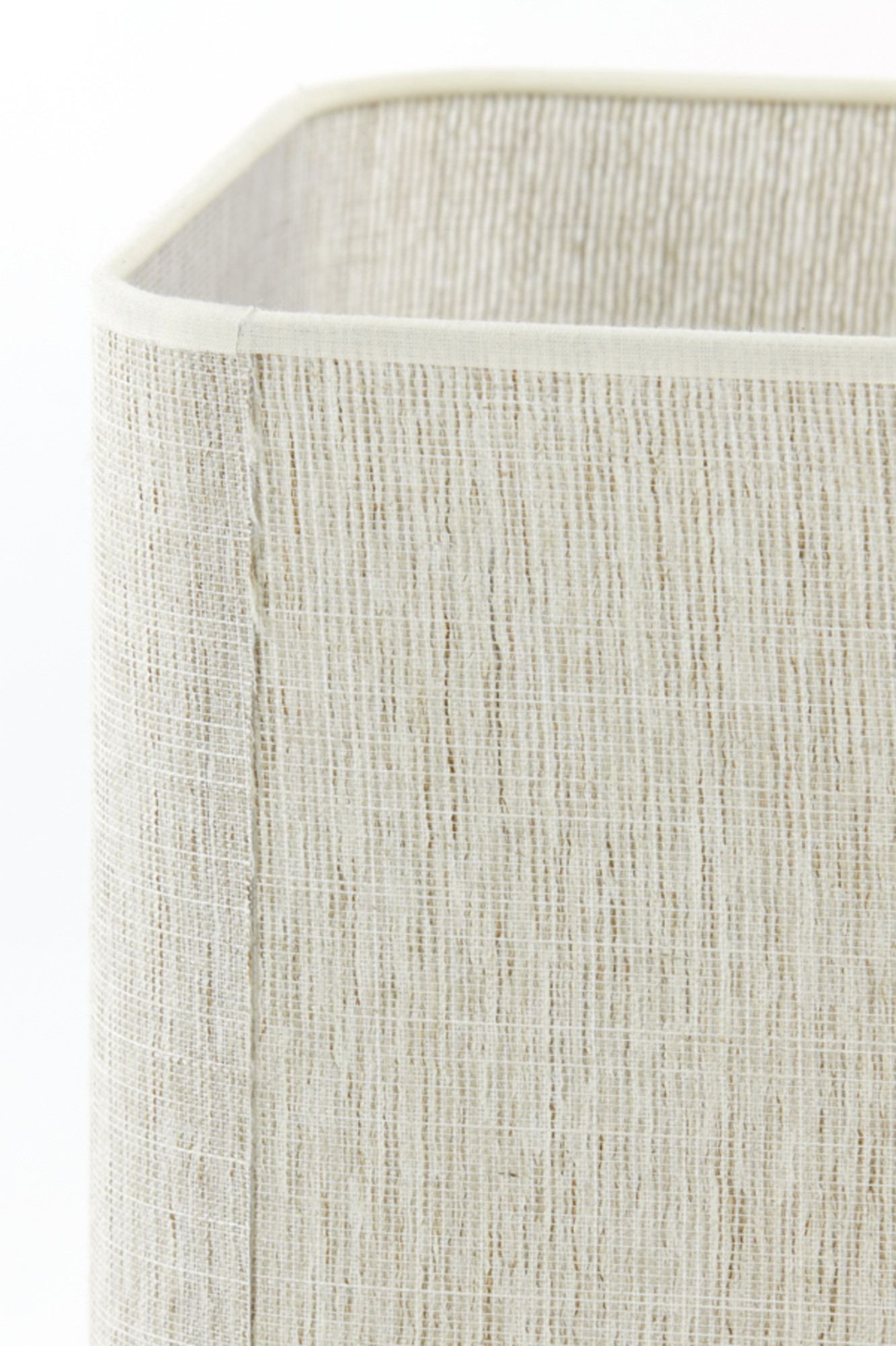 Abat-jour carré en tissu beige Light & Living Breska – Image 4