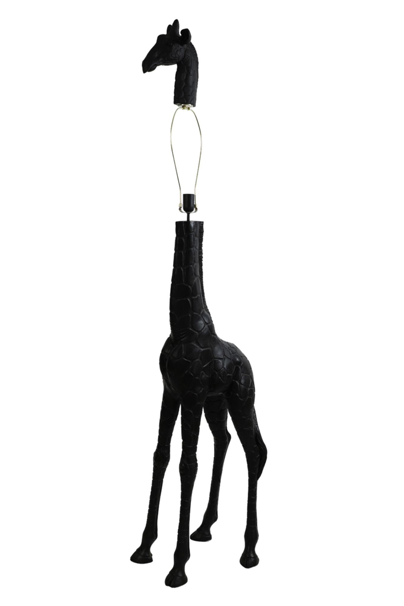 Grand lampadaire girafe noir Light & Living Giraffe – Image 3