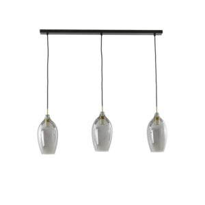 Suspension triple moderne en verre Light & Living Lukaro