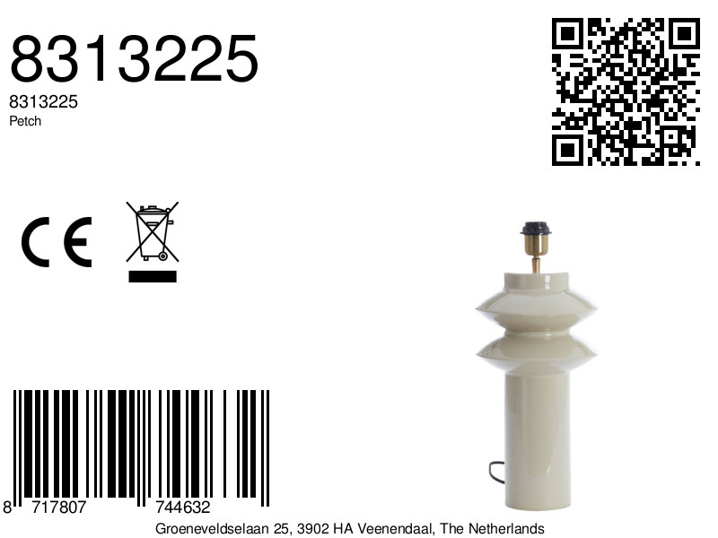 Lampe de table moderne en verre Light & Living Petch – Image 6