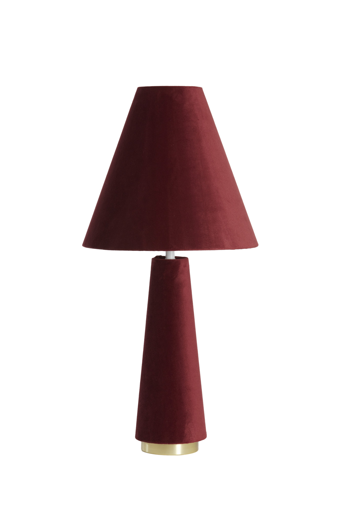 Lampe rouge en velours style rétro Light & Living Devia – Image 2