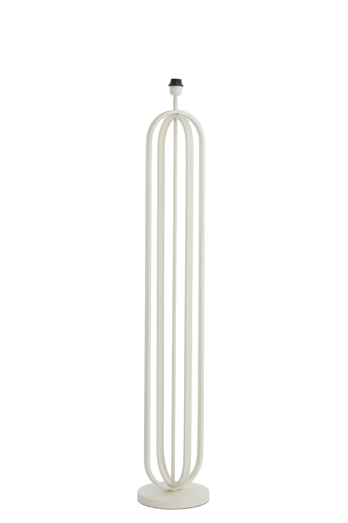 Piedestal de lampe en métal moderne blanche Light & Living Aster – Image 2