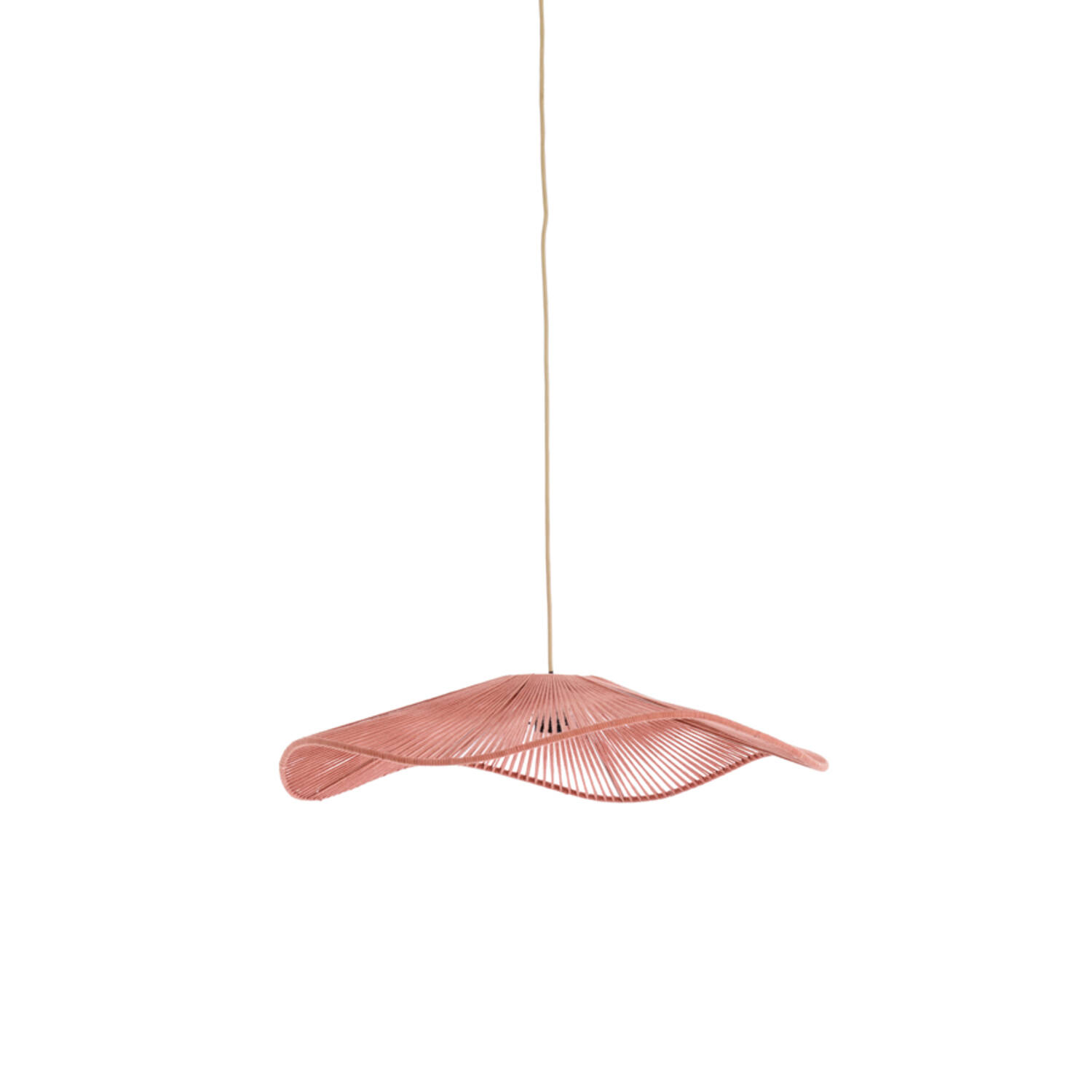 Suspension rose en fil ondulé Light & Living Rafa