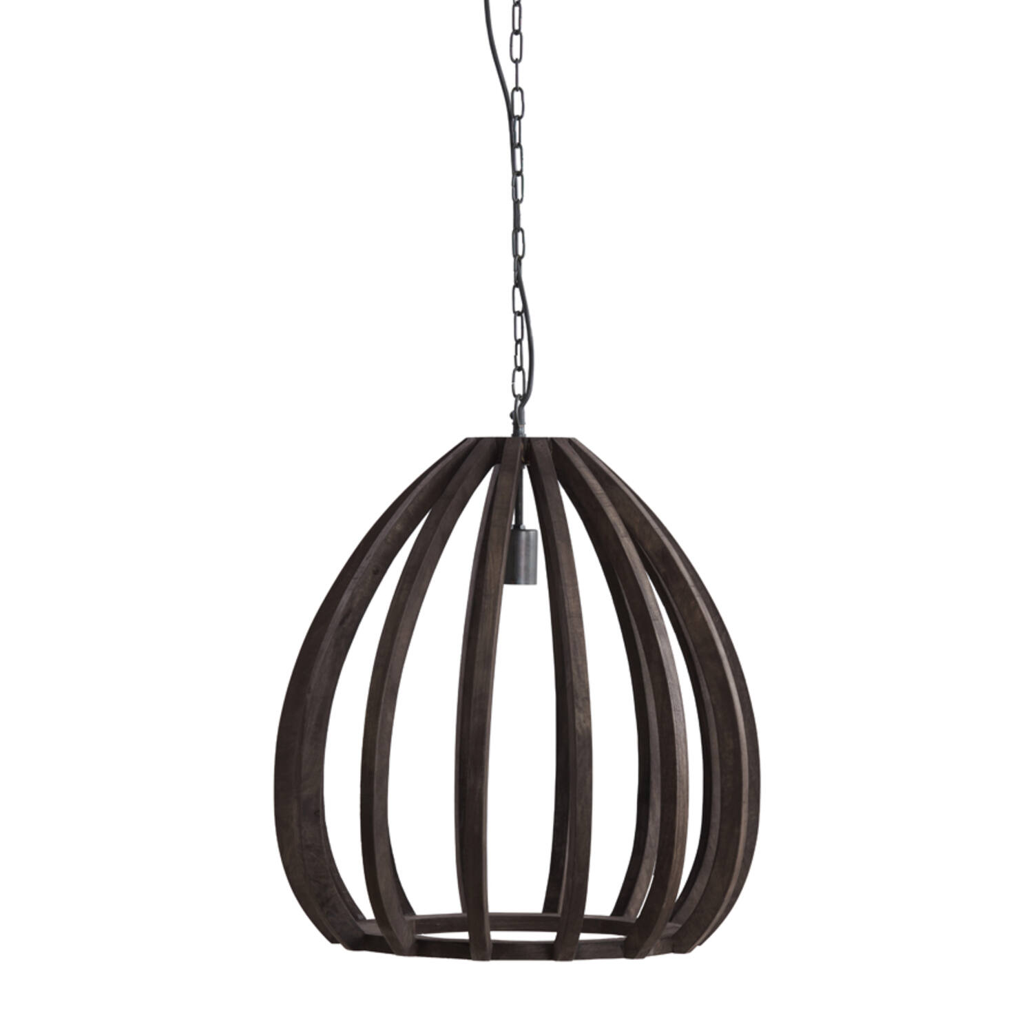 Suspension à cadre ouvert en bois Light & Living Barsia