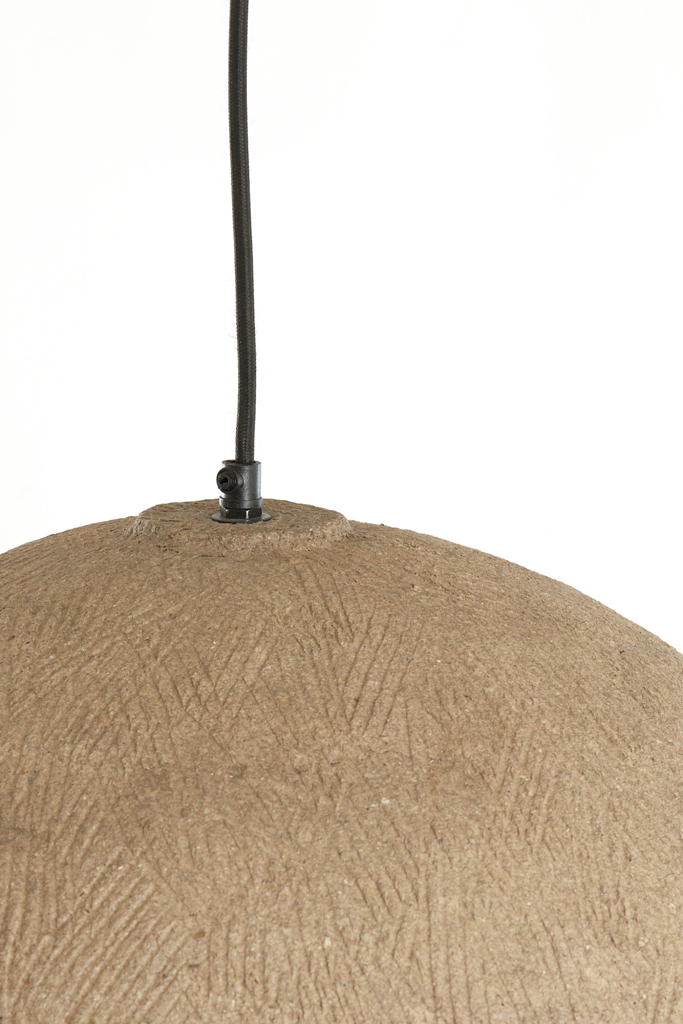 Suspension naturelle beige aspect textile Light & Living Celmiros – Image 4