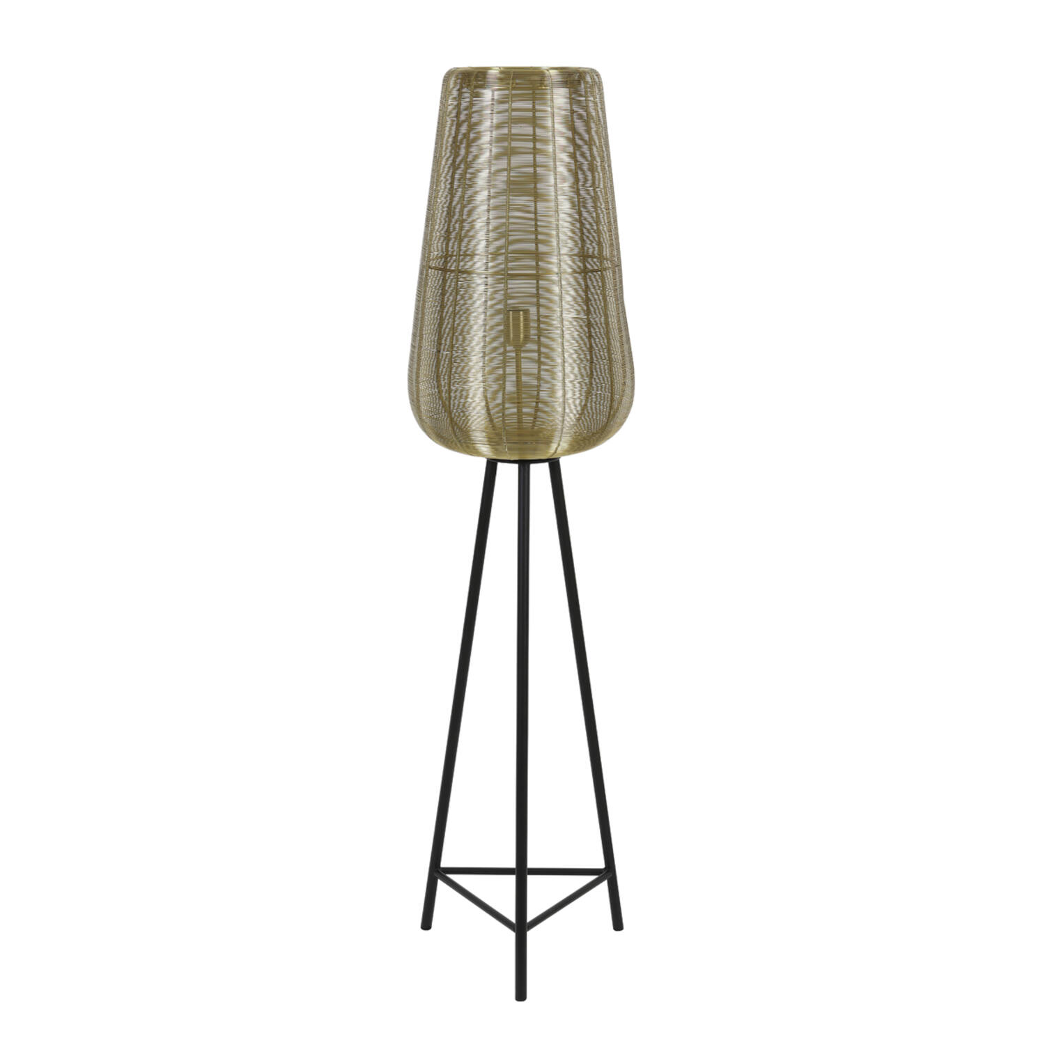 Lampadaire tressé doré Light & Living Adeta