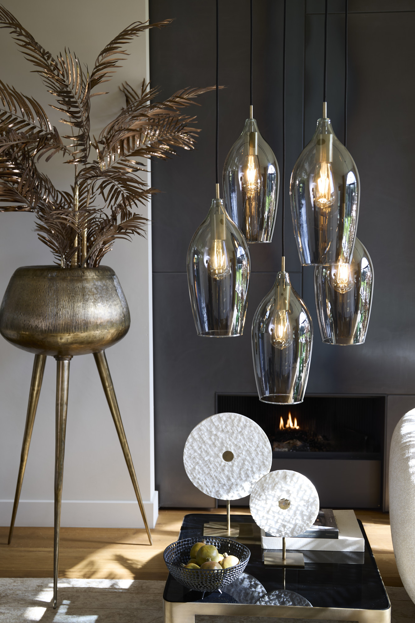 Suspension à multiples verres Light & Living Lukaro – Image 5