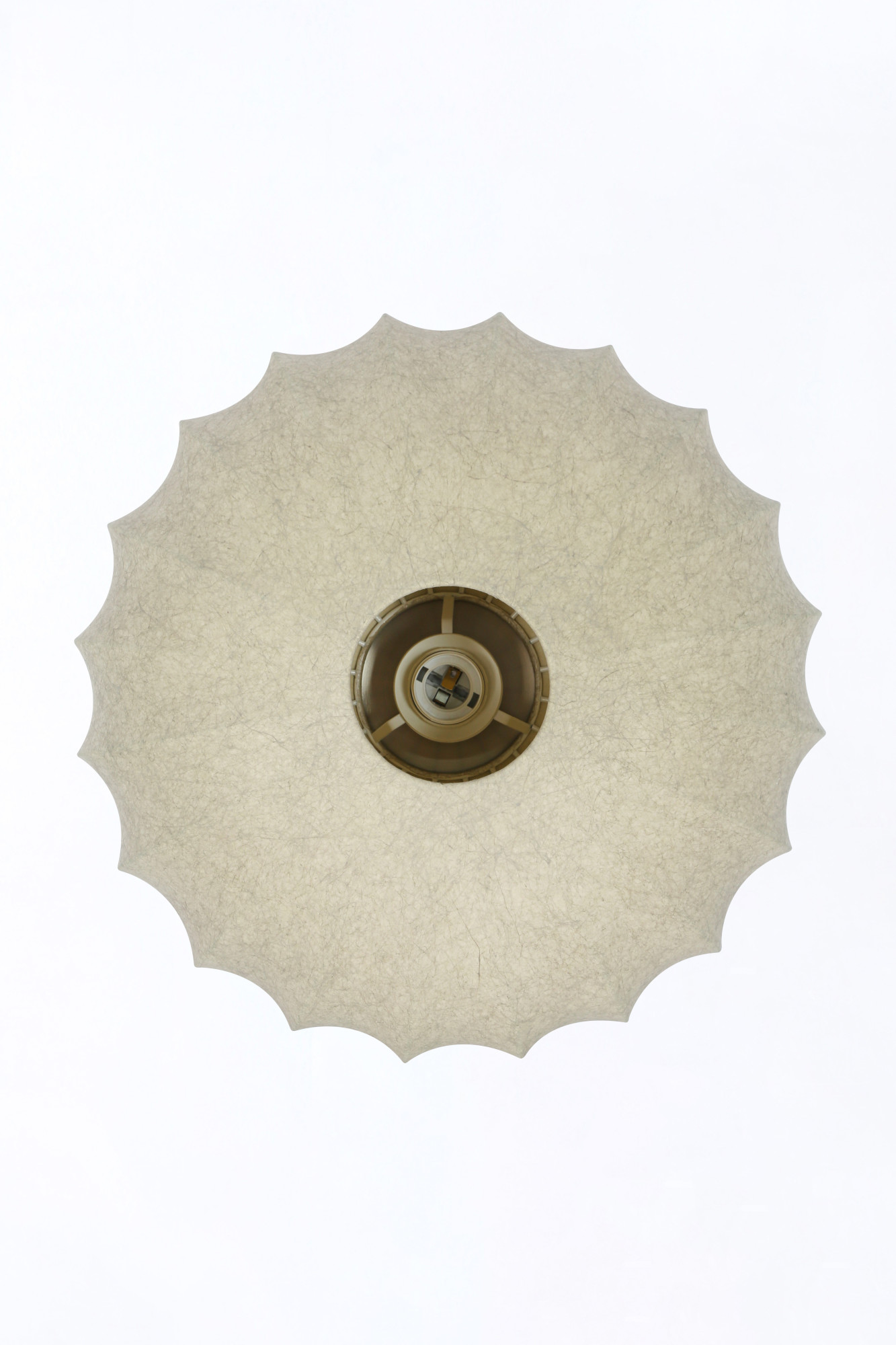 Plafonnier rond beige avec abat-jour en tissu Light & Living Fay – Image 7