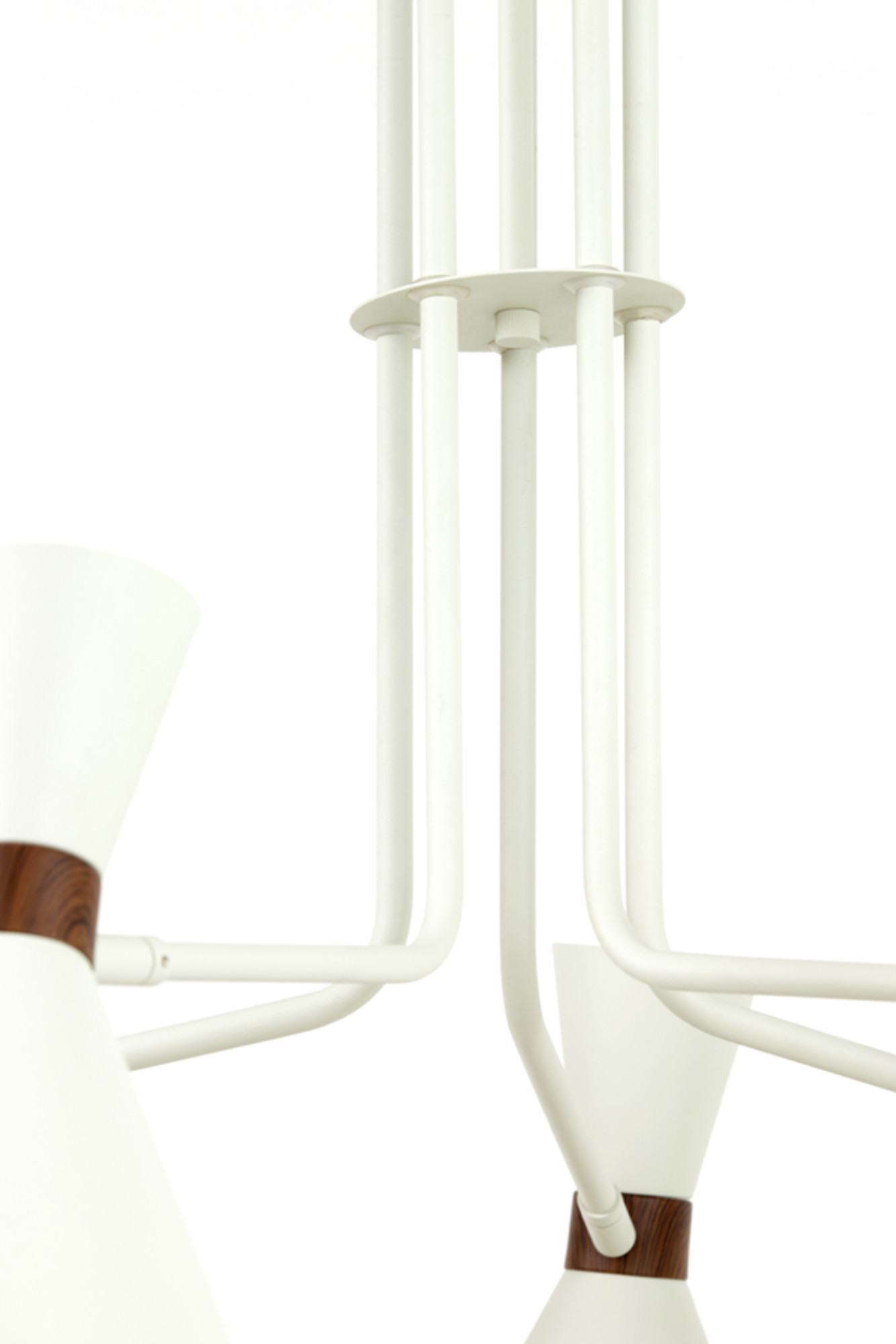 Suspension vintage en métal blanc Light & Living Hoodies – Image 5