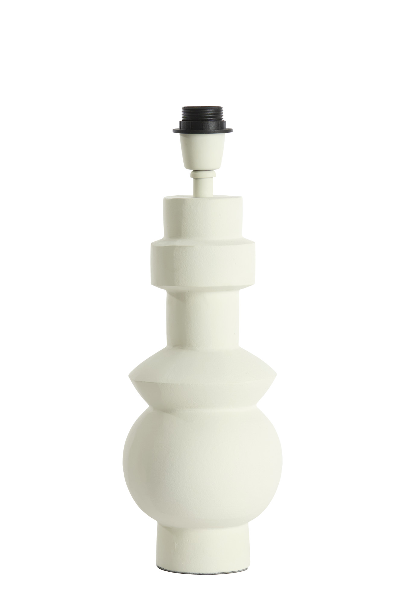 Socle de lampe blanche design géométrique Light & Living Esino – Image 2