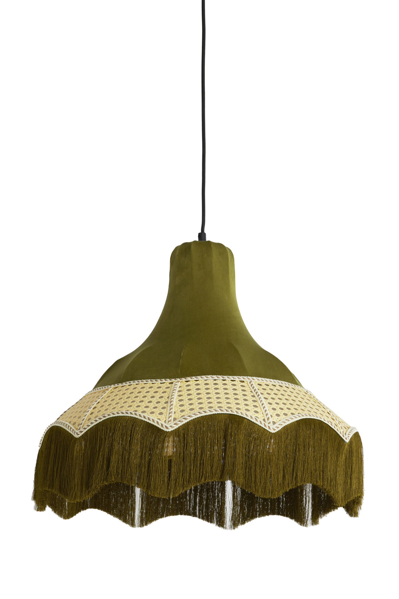Suspension verte avec franges Light & Living Mizia – Image 2