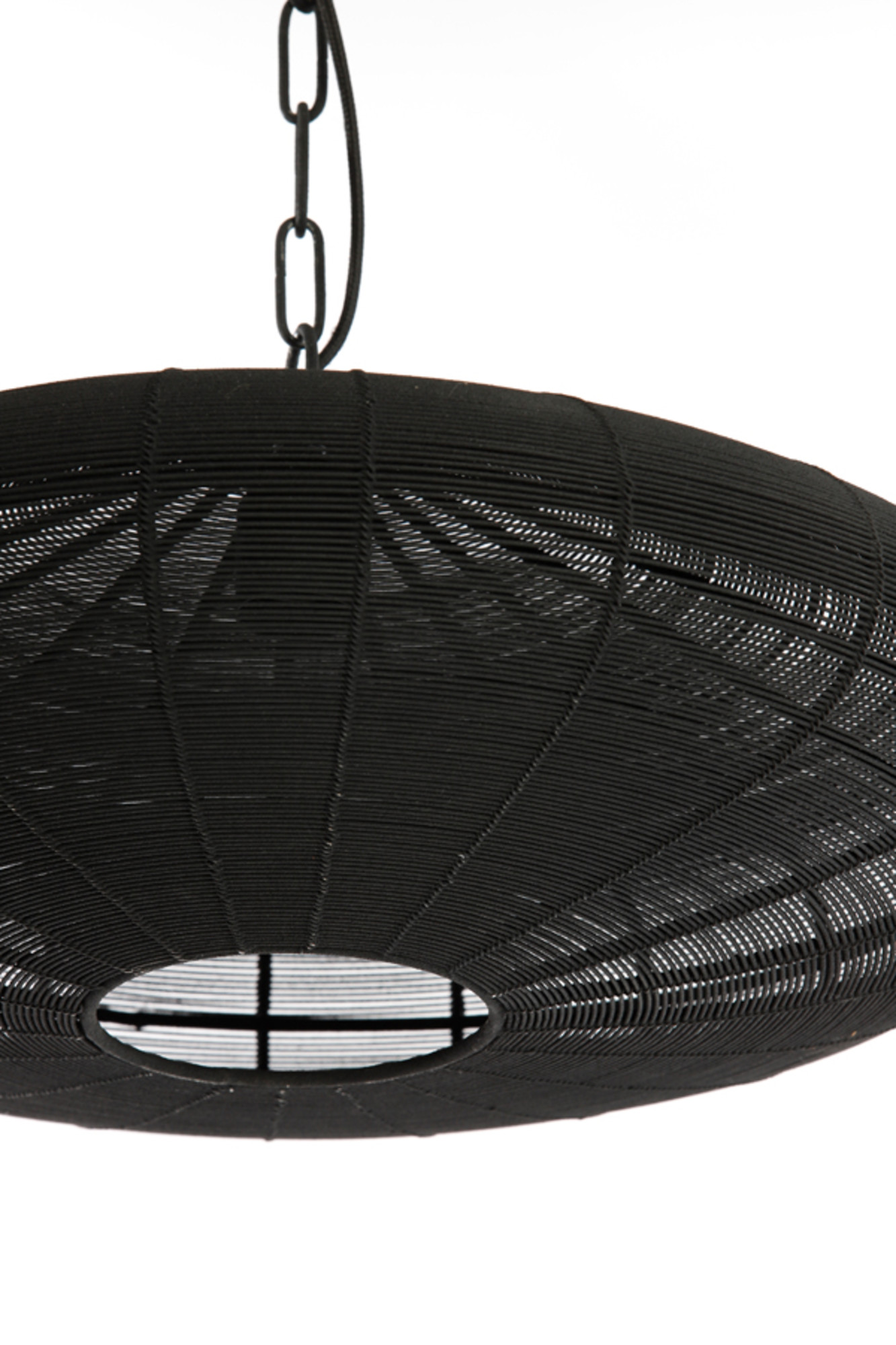 Suspension ovale noire au style moderne Light & Living Bahoto – Image 3