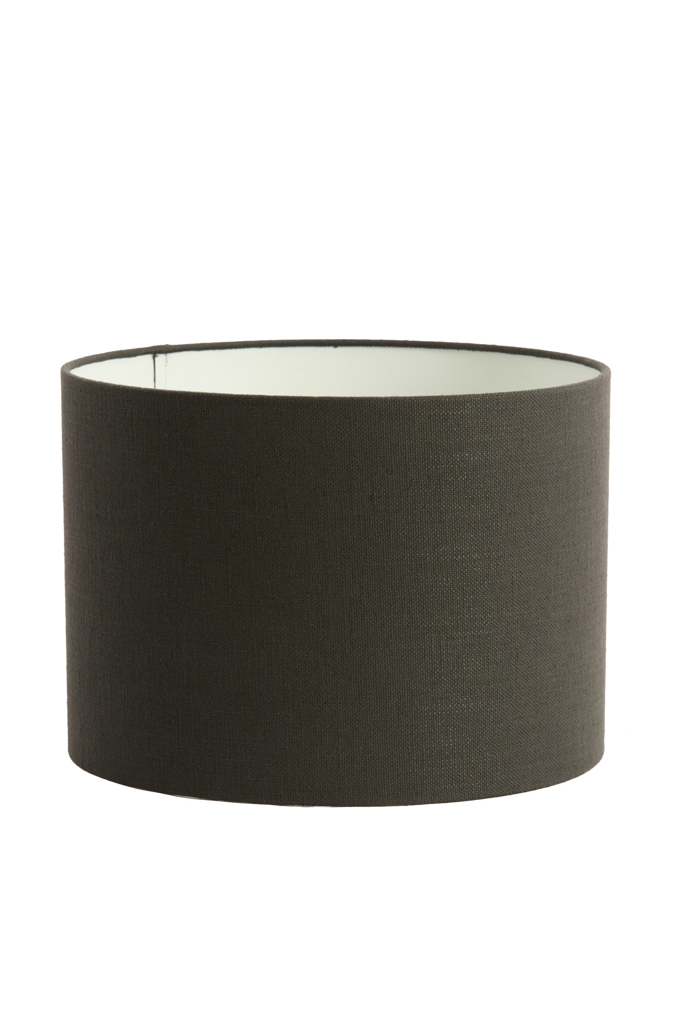 Abat-jour cylindrique en tissu noir Light & Living Livigno – Image 2