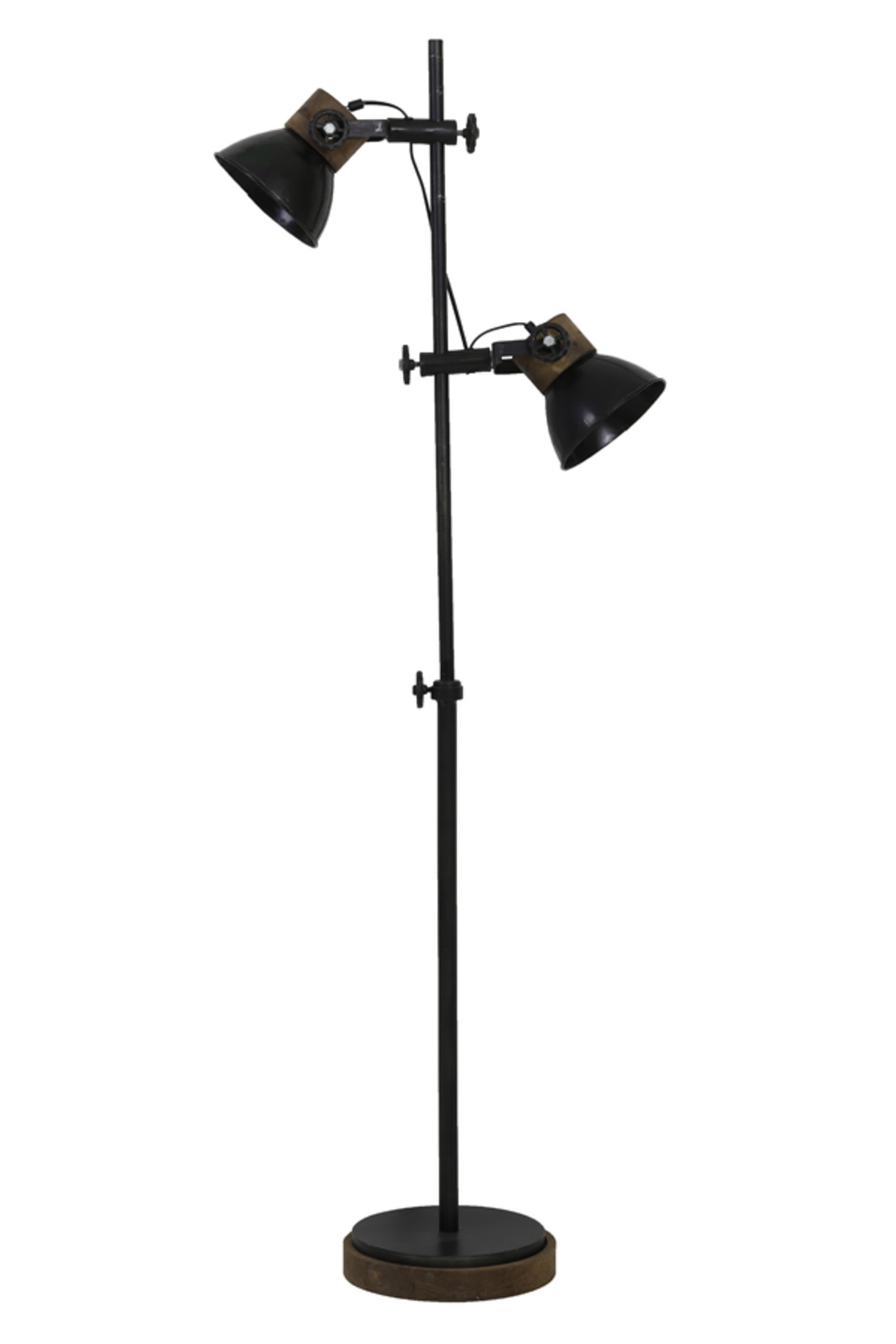 Lampe sur pied industrielle noire Light & Living Jody – Image 3