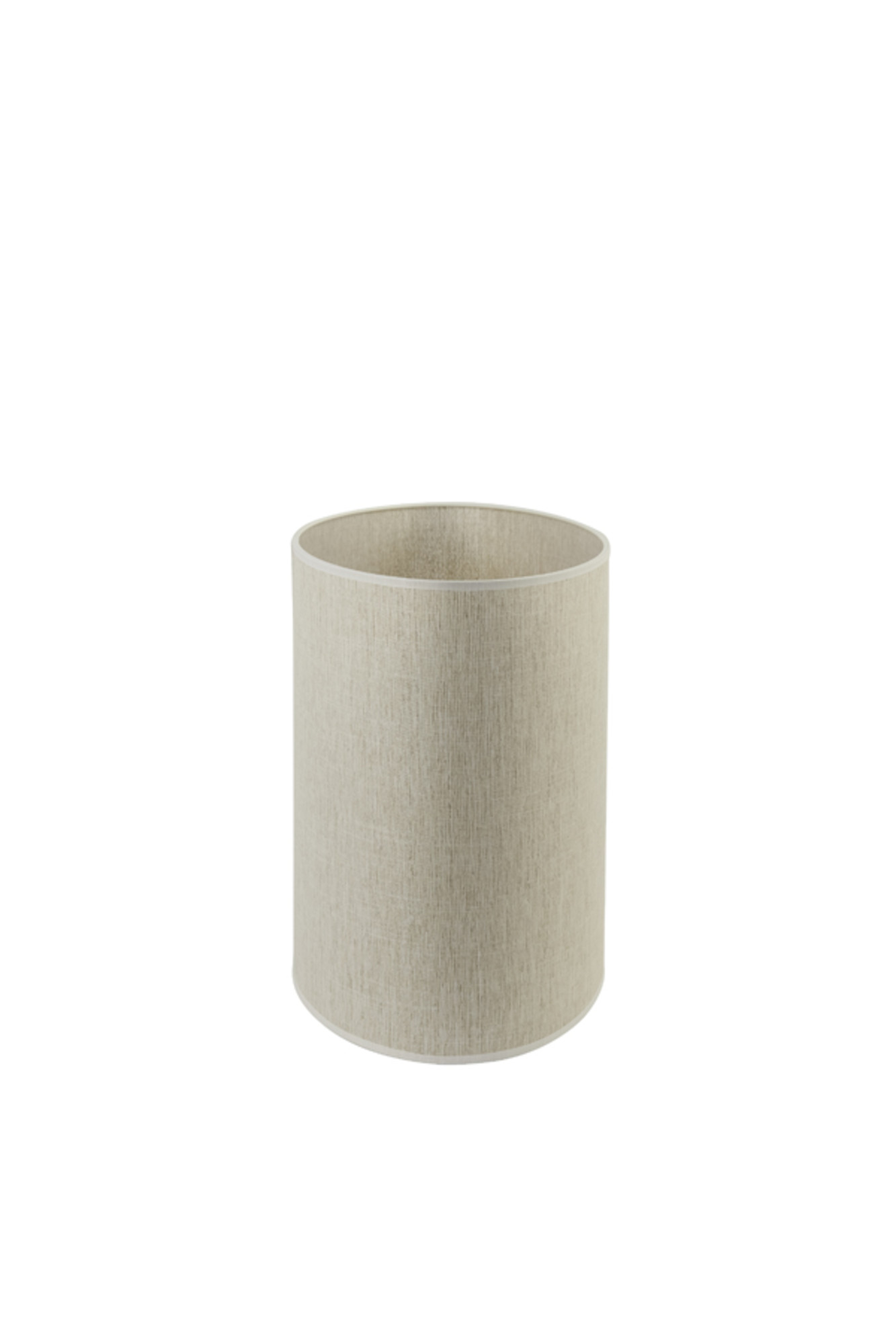 Abat-jour cylindrique en tissu beige Light & Living Breska – Image 4
