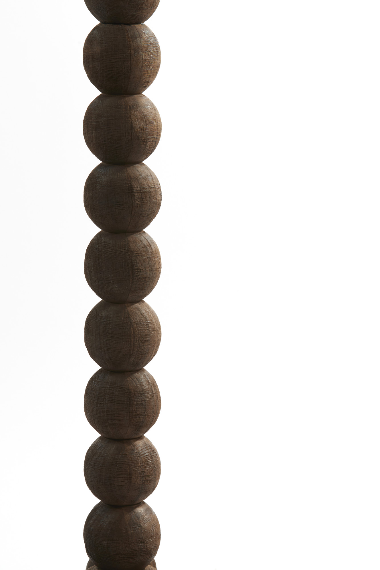 Piètement de lampe en bois en forme de boule Light & Living Veglio – Image 5