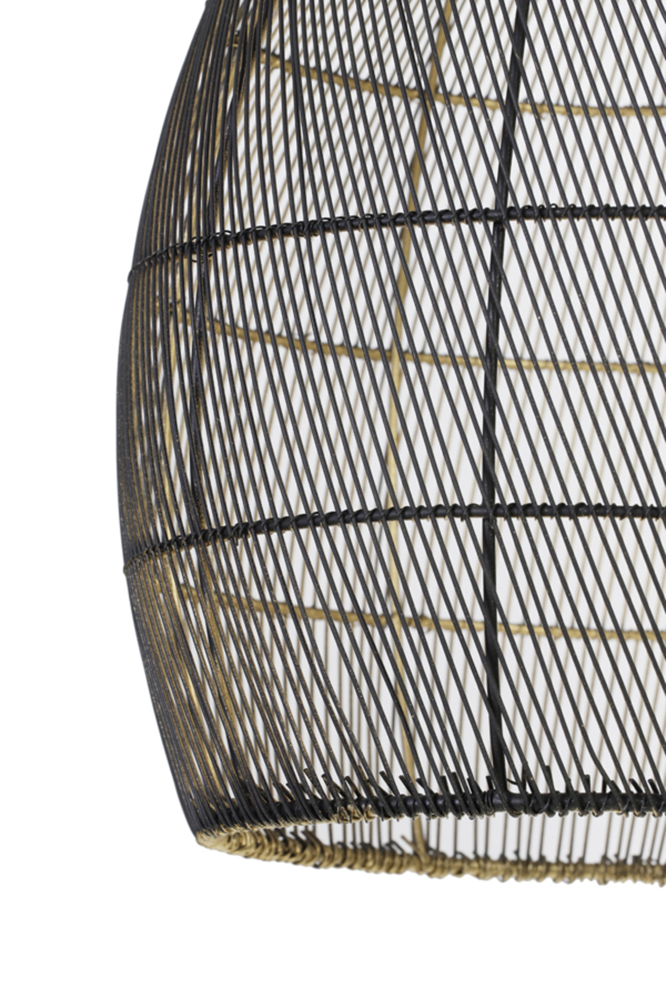 Suspension noire en fil au style industriel Light & Living Meya – Image 3