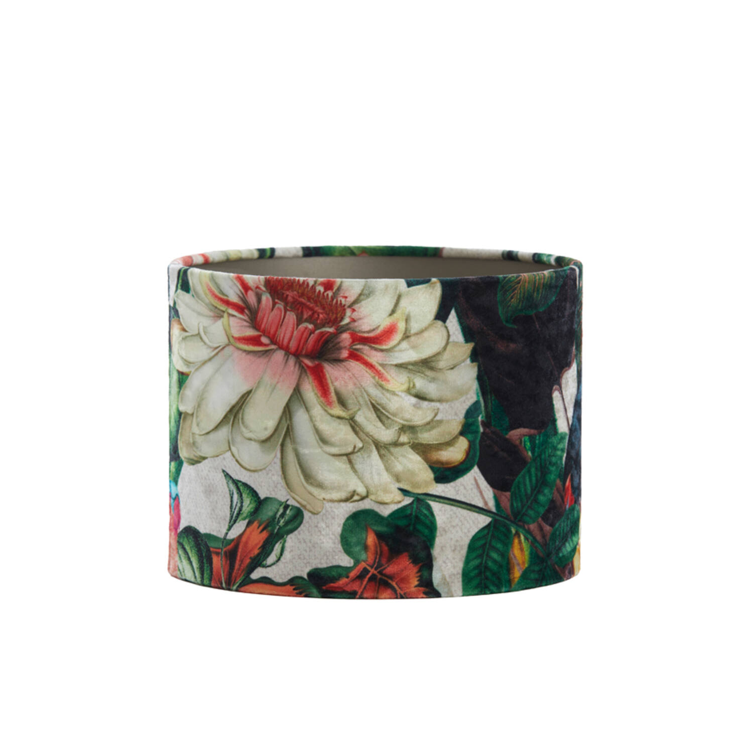 Abat-jour cylindrique à motif floral Light & Living Dahlia
