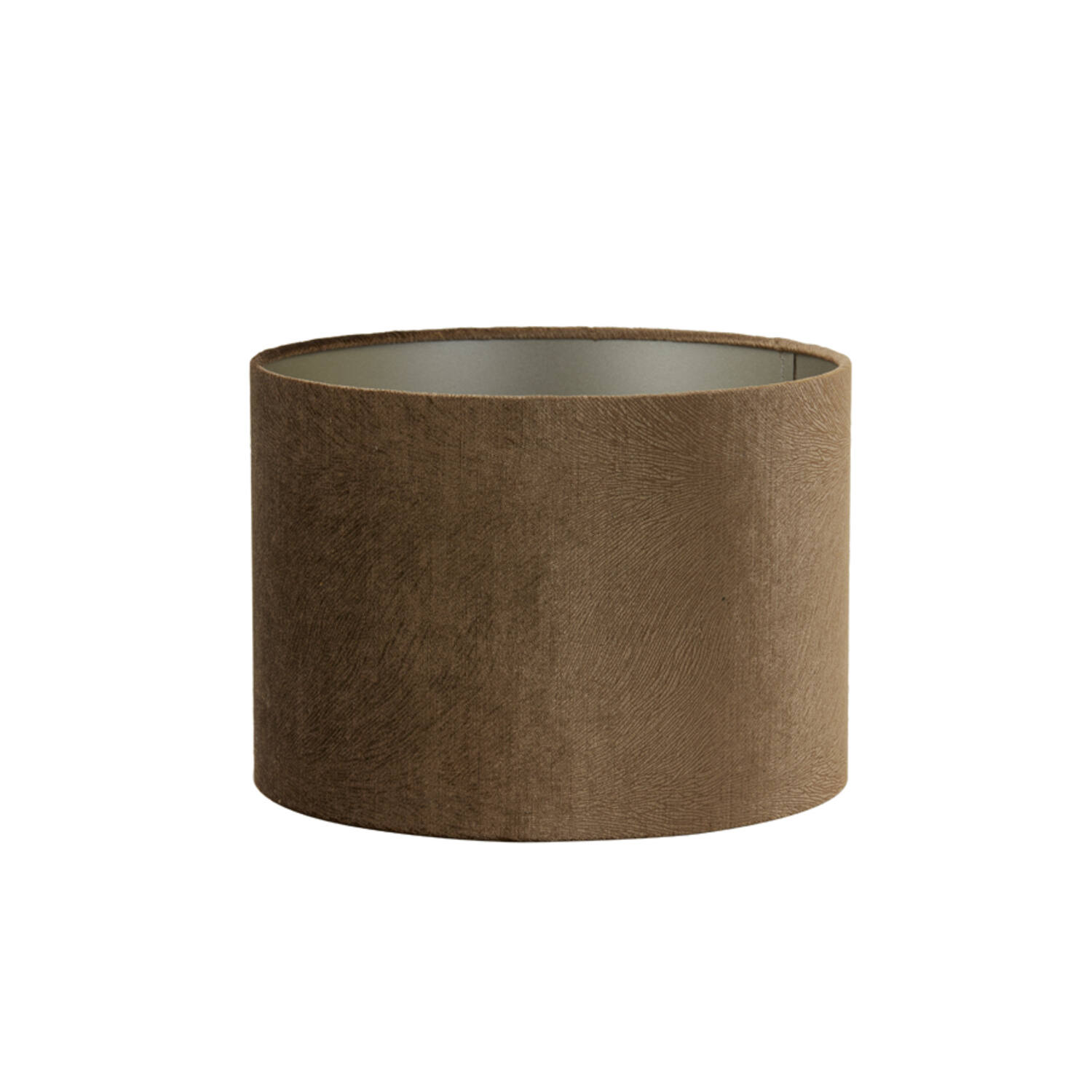 Abat-jour cylindrique brun pour l'ambiance Light & Living Lubis
