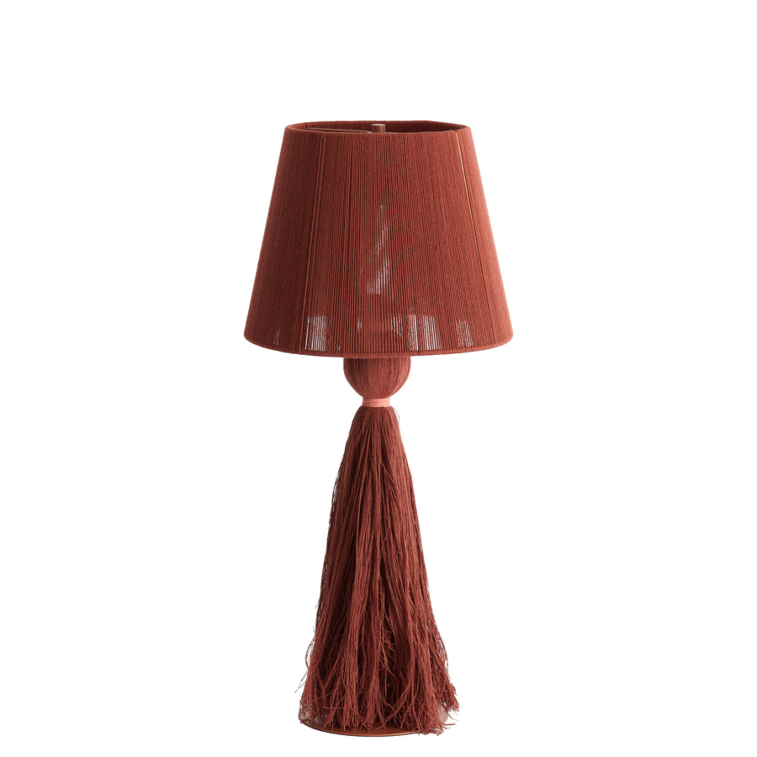 Lampadaire rouge en tissu Light & Living Espino