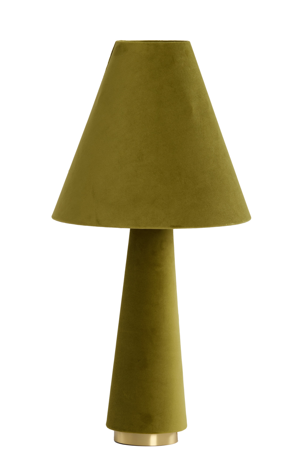 Lampe verte olive en tissu style rétro Light & Living Devia – Image 2