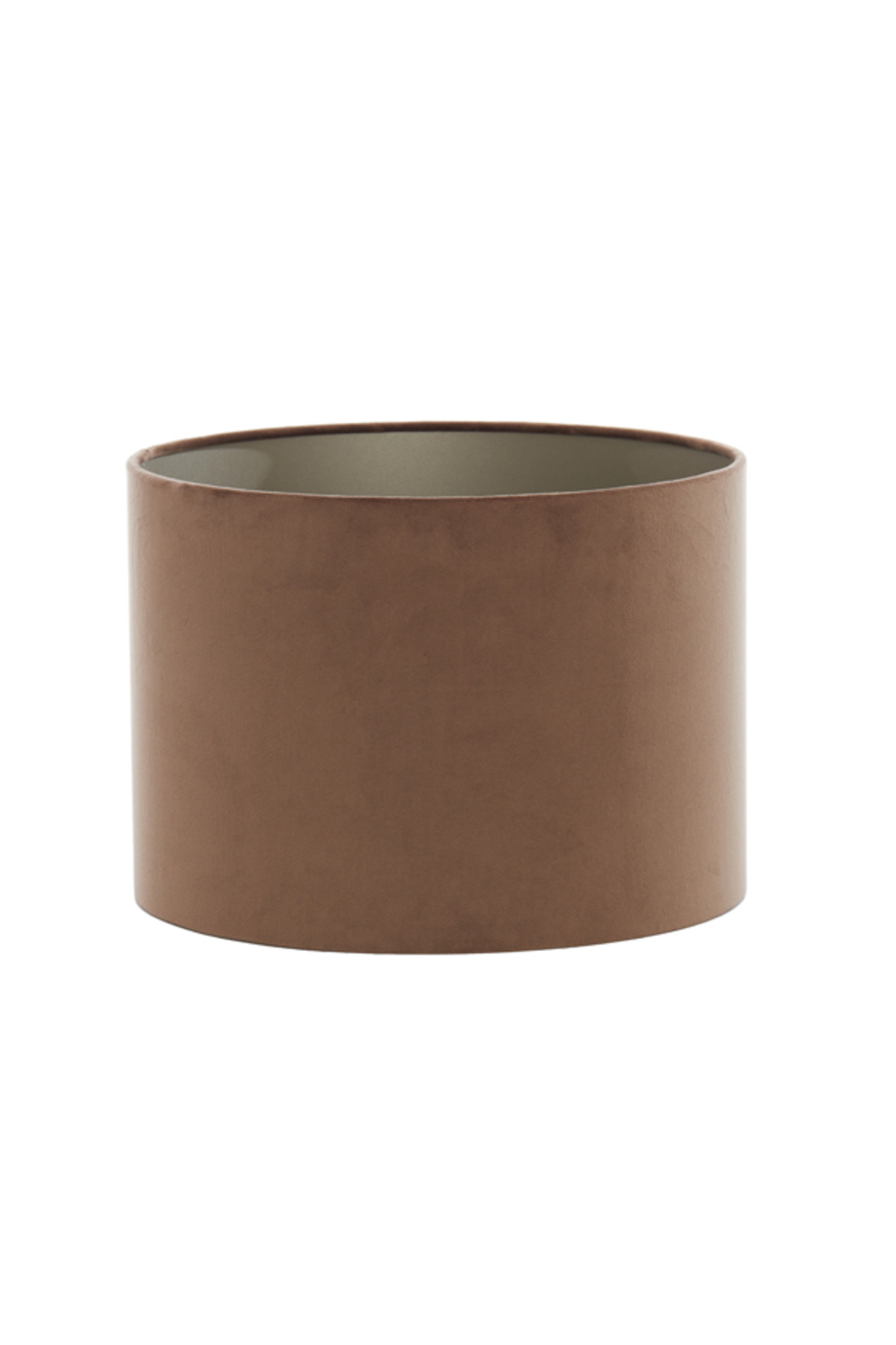 Abat-jour cylindrique en marron Light & Living Velours – Image 2