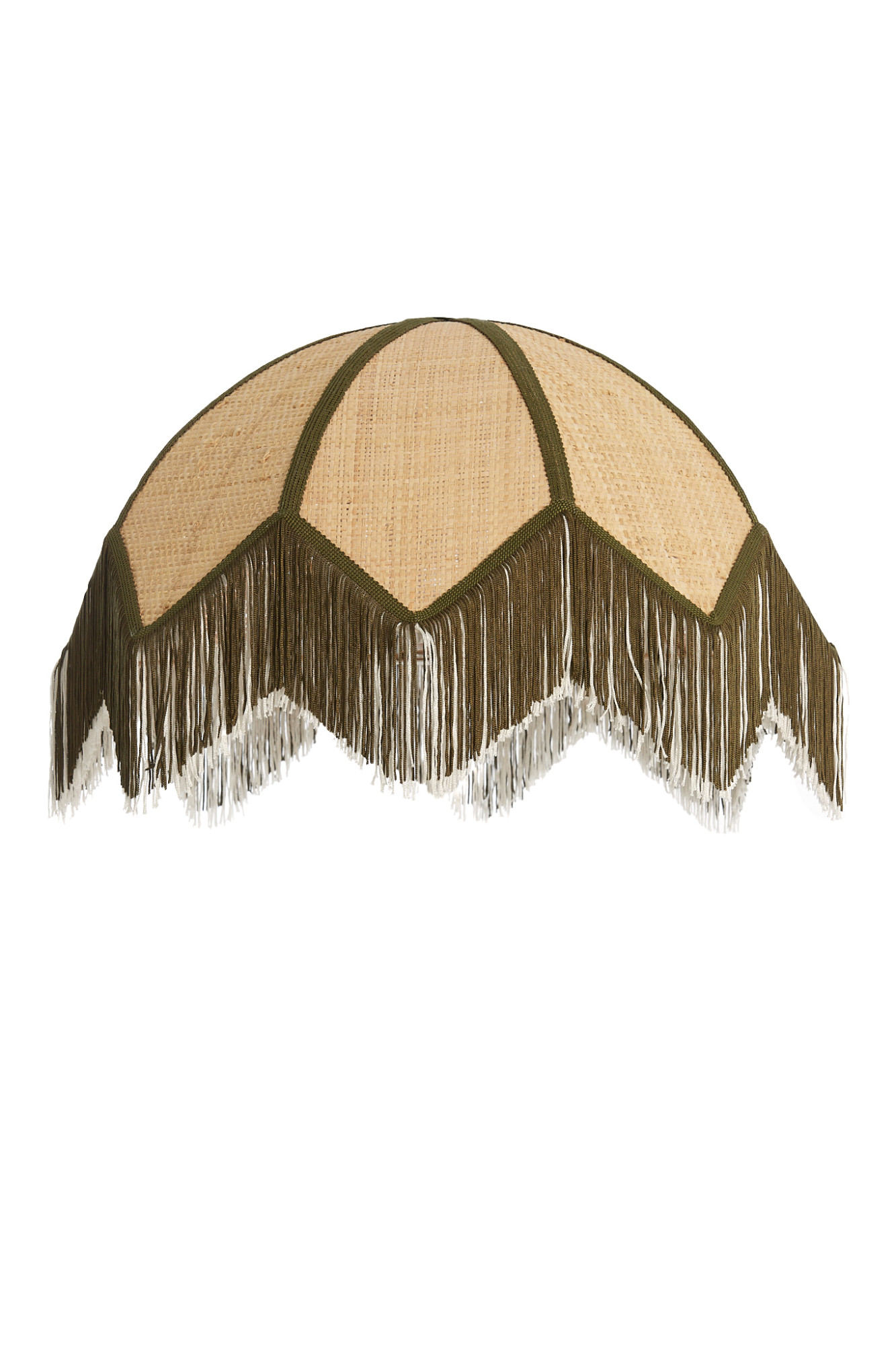 Abat-jour en osier avec des franges Light & Living Sulina – Image 2