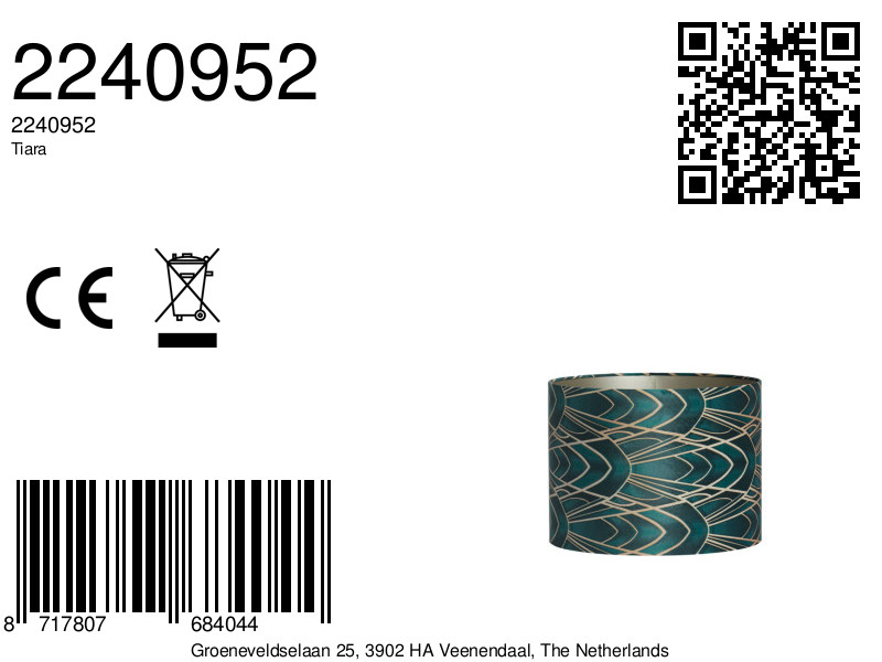 Abat-jour motif géométrique Light & Living Tiara – Image 9