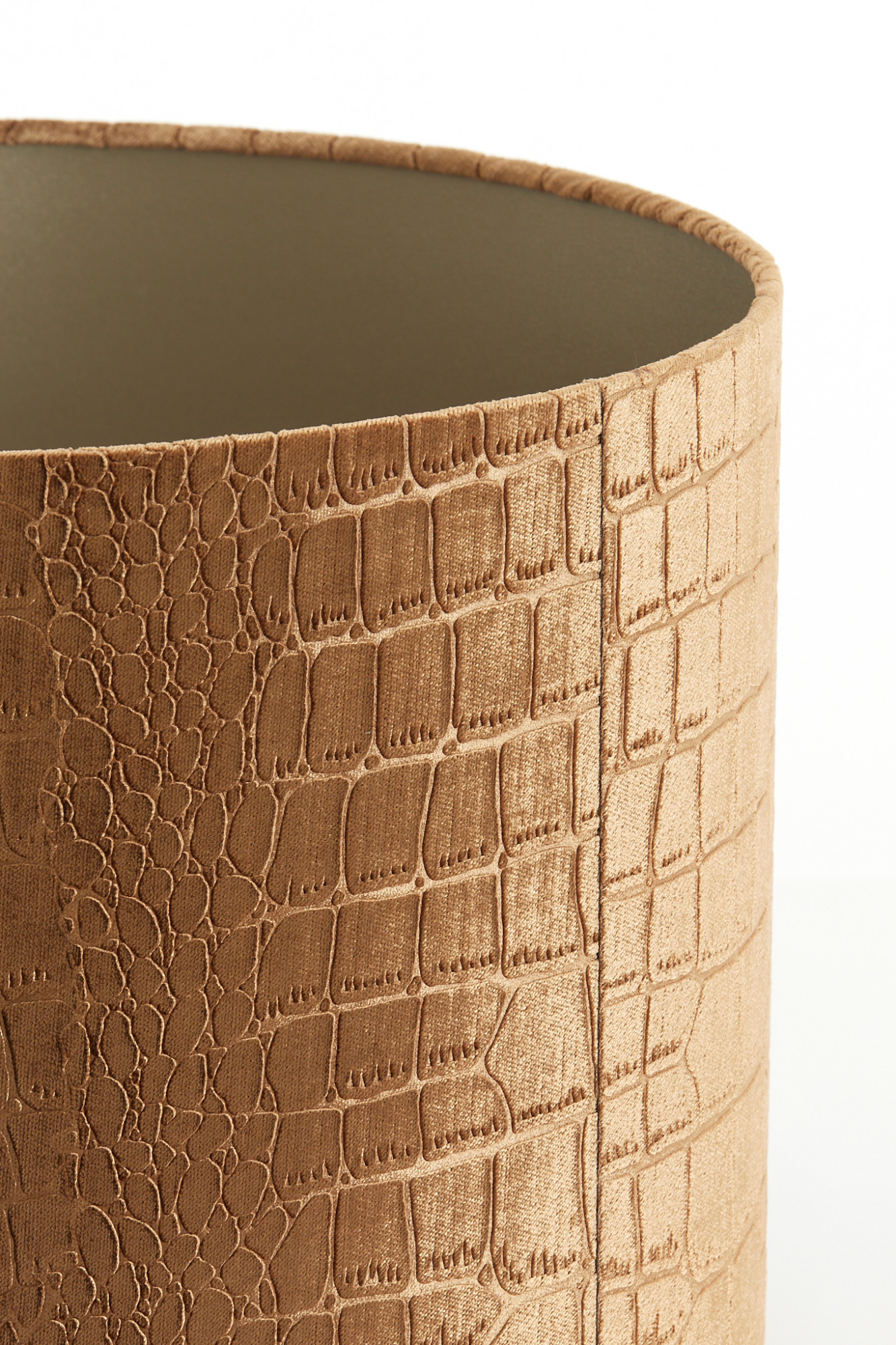abat-jour en imprimé crocodile marron Light & Living Praya – Image 7