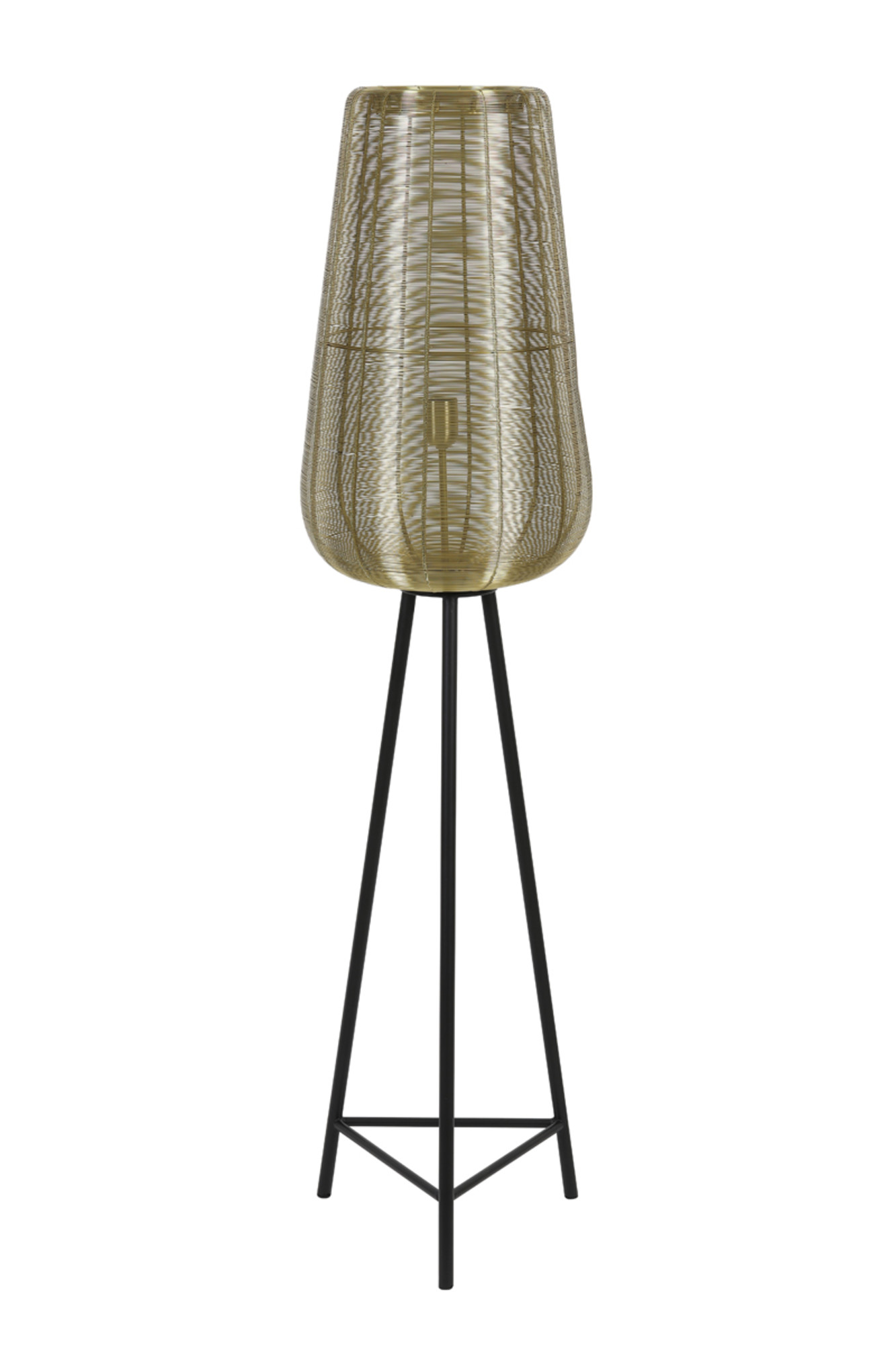 Lampadaire tressé doré Light & Living Adeta – Image 2