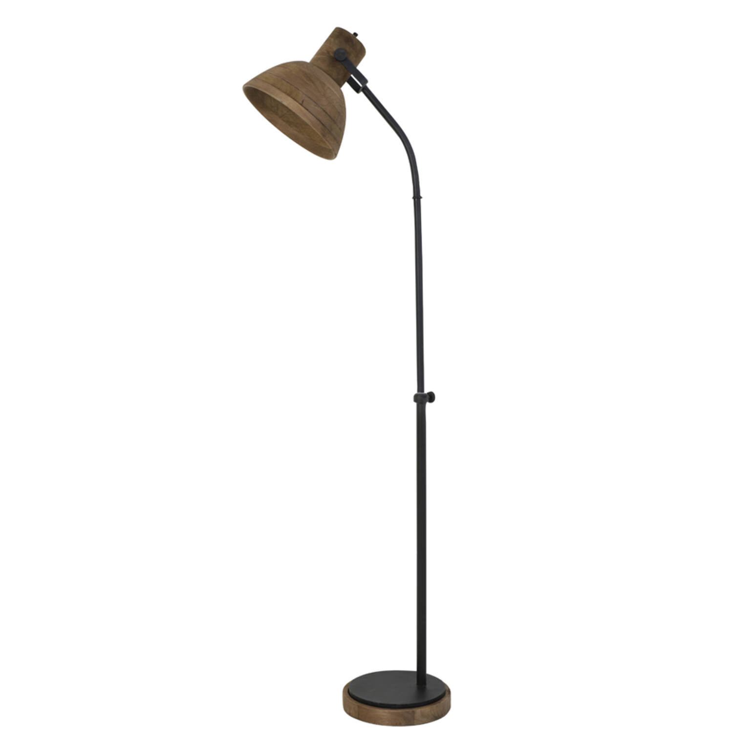 Lampadaire industriel en bois Light & Living Imbert