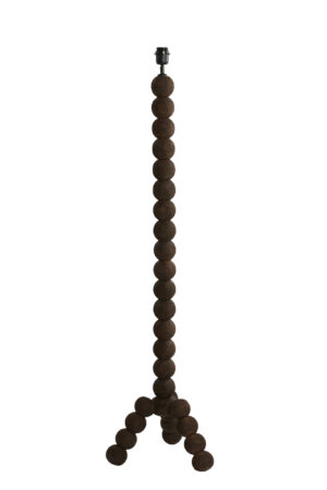 Alternative view of Piètement de lampe en bois en forme de boule Light & Living Veglio