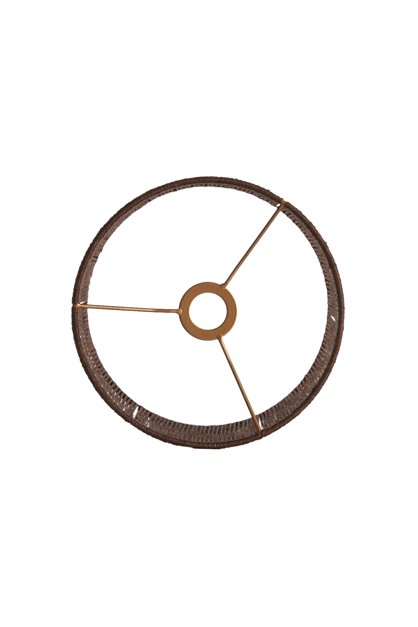 Abat-jour en fil de fer marron en forme cylindrique Light & Living Tossa – Image 6