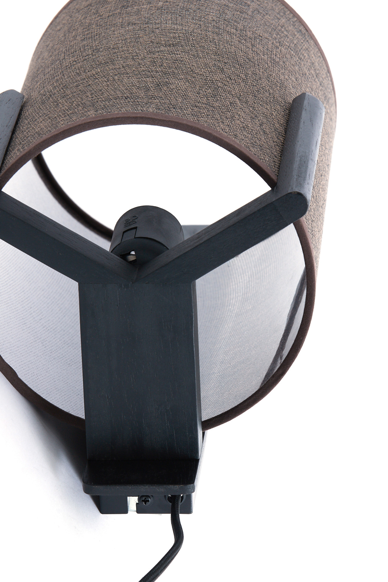 Abat-jour cylindrique marron en tissu Light & Living Litto – Image 6