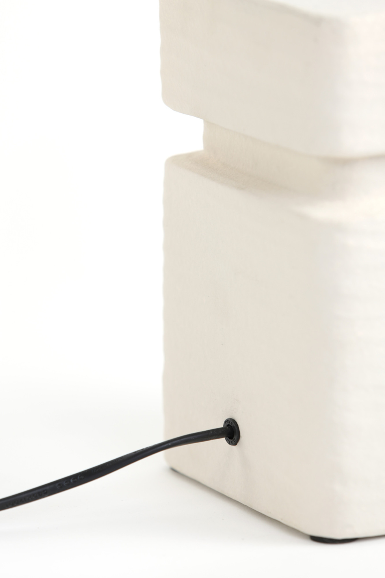 Base de lampe carrée blanche Light & Living Amta – Image 4