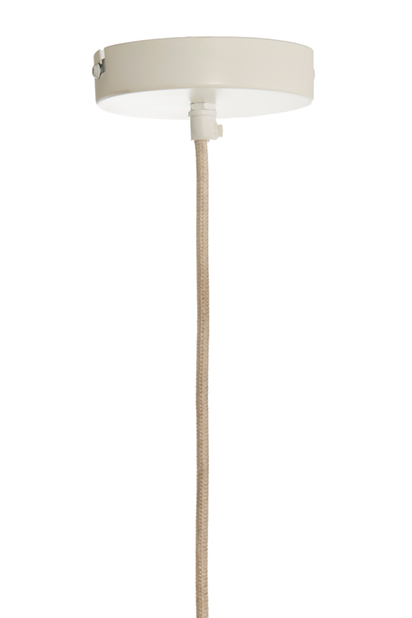 Suspension blanche en tissu à aspect doux Light & Living Zubedo – Image 5