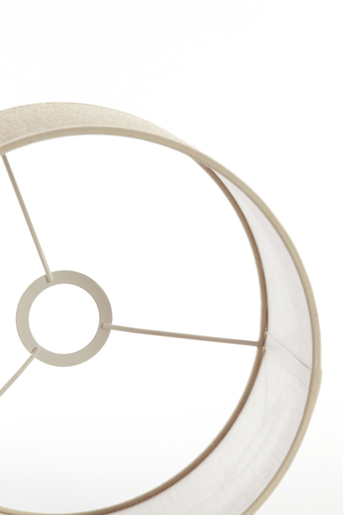 Abat-jour cylindrique beige pour éclairage d'ambiance Light & Living Sendai – Image 7