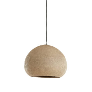 Suspension naturelle beige aspect textile Light & Living Celmiros