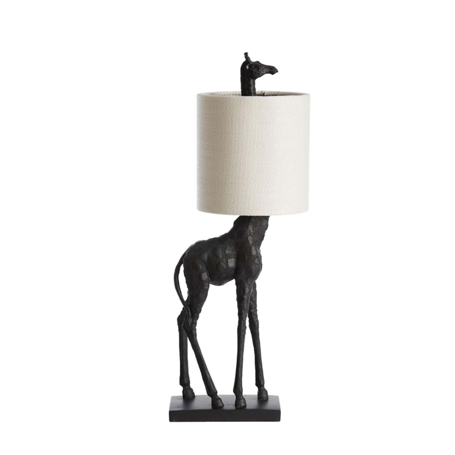 Lampe girafe avec abat-jour blanc Light & Living Giraffe