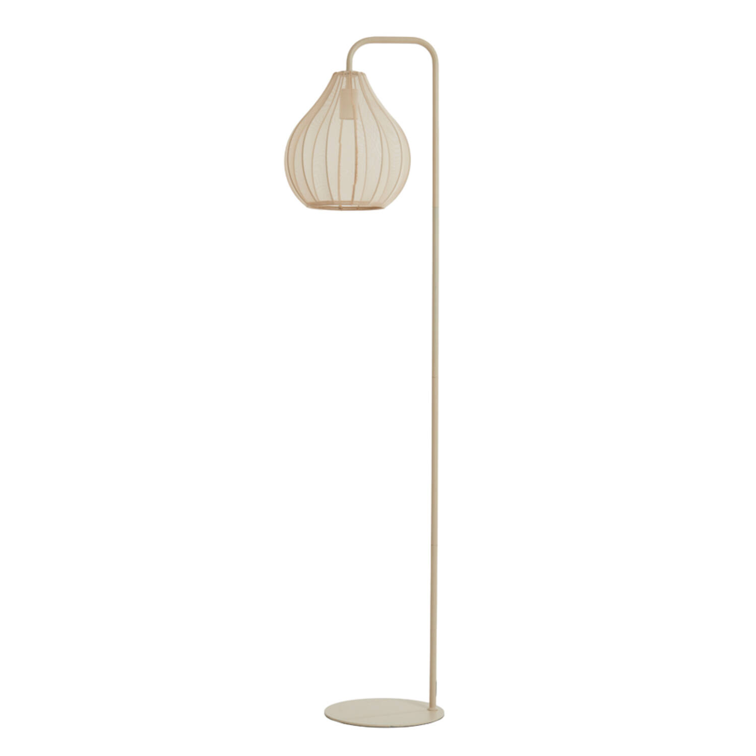 Lampadaire avec abat-jour beige Light & Living Elati