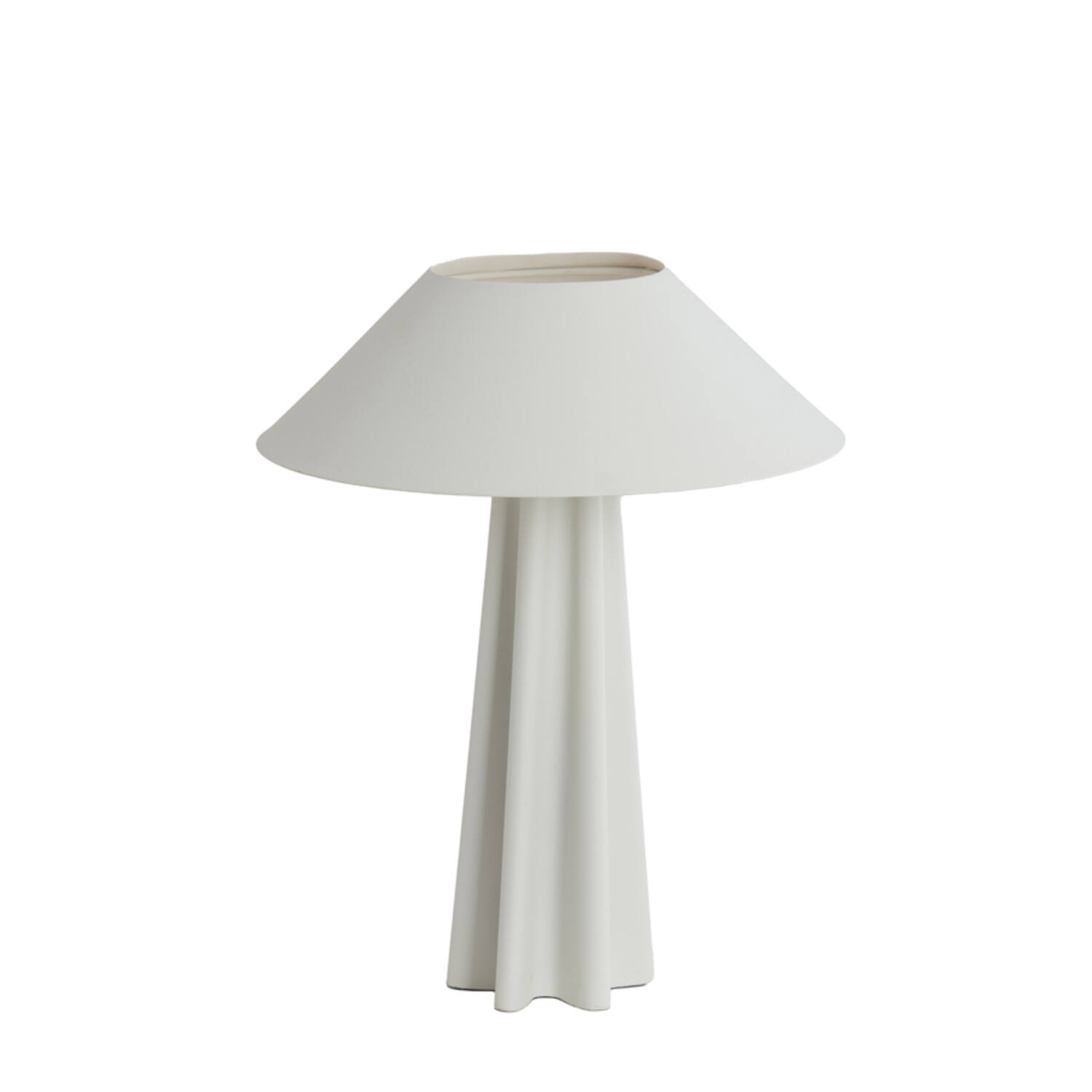 Lampe conique blanc cassé Light & Living Cukai