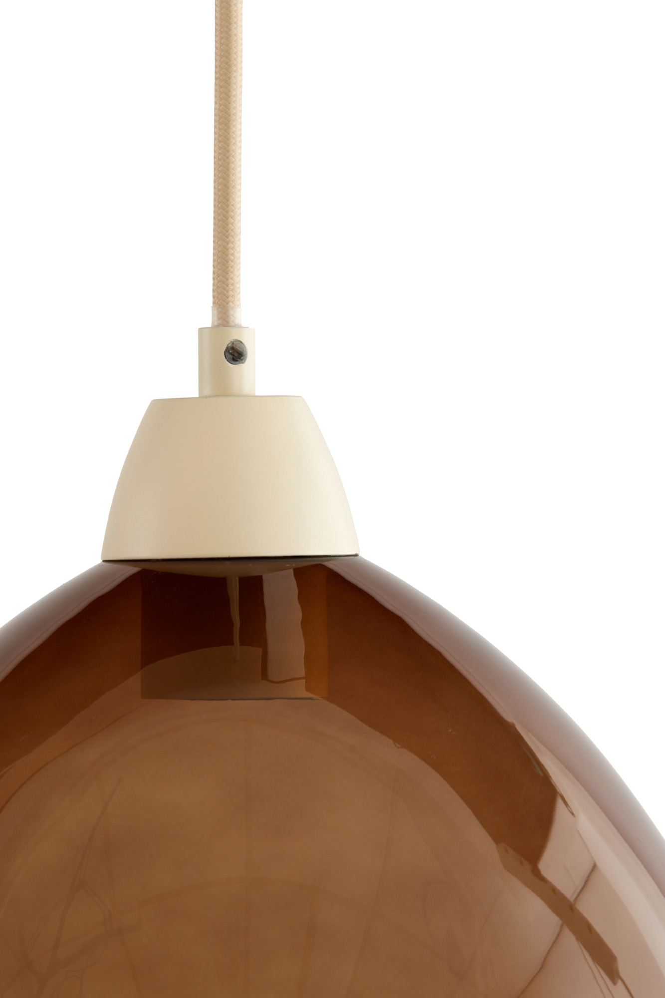 Suspension en verre marron au design unique Light & Living Bisho – Image 5